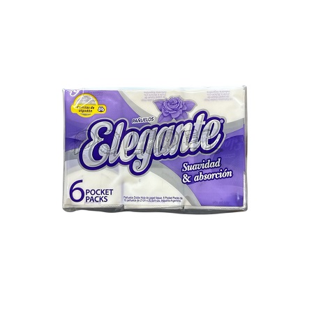 PAÑUELOS Elegante PAQ 6*10u_